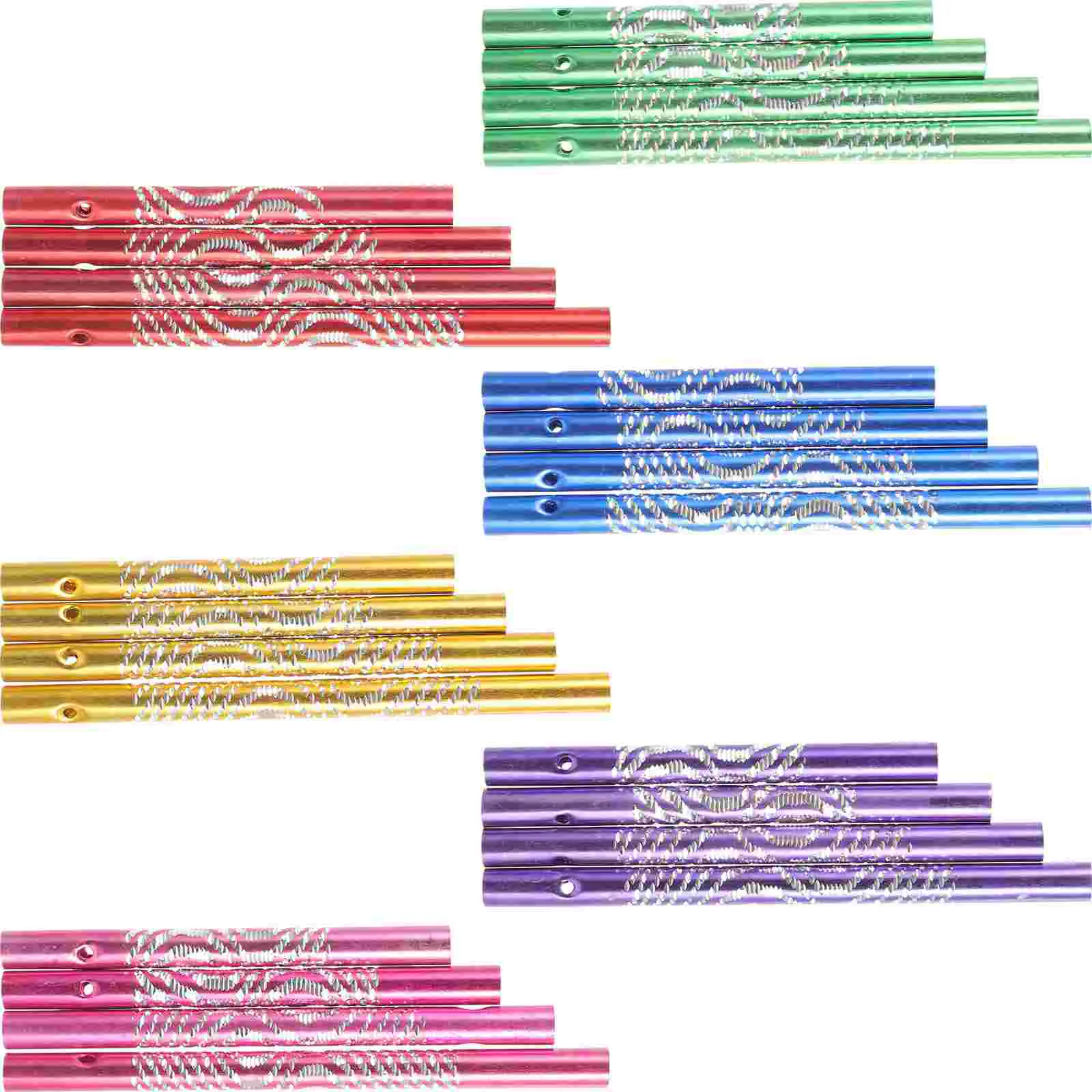 

24pcs DIY Metal Wind Chime Tubes Wind Chime Kit for DIY Wind Chime Making
