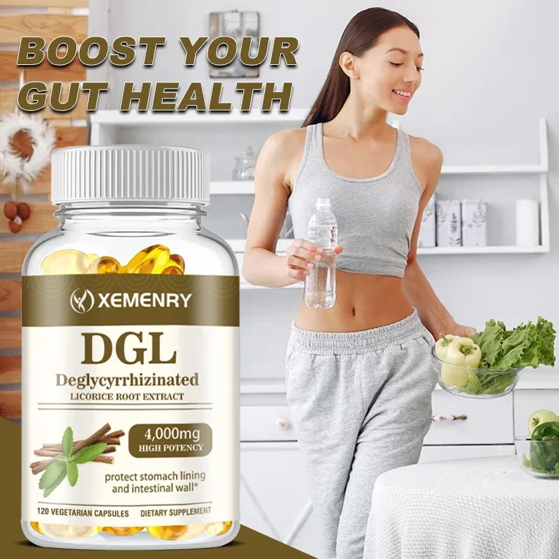 

DGL Licorice Supplement Capsules 4000 Mg - Supports Stomach, Gut & Bowel Relief - Natural Acid Reflux Formula