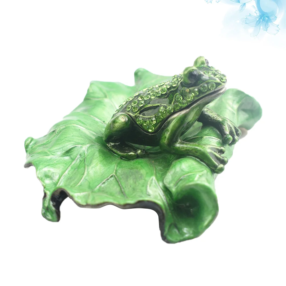 

Trinket Box Animal Boxes Handdecorative Jewellery Pot Jeweled Engraved Small Painted Holder Ringstatuelotus Figurine Jewelry