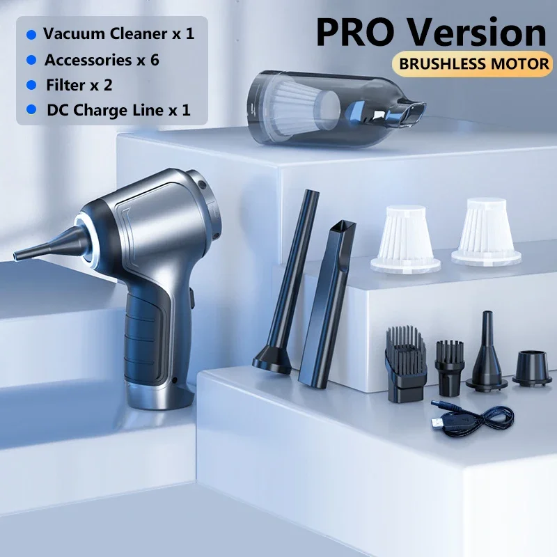 

Беспроводной портативный пылесос для автомобиля, 95000 Па