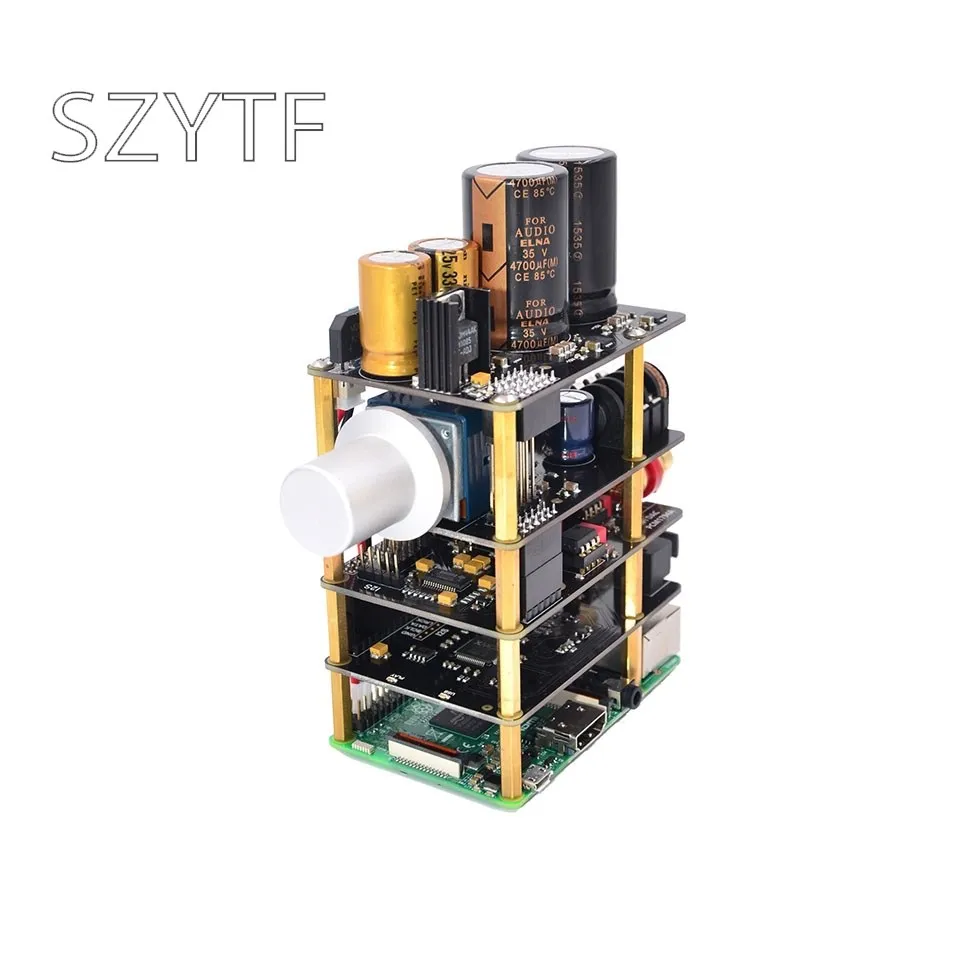 

High quality Raspberry Pi HiFi sound card ES9028Q2M amp 100MHz X20