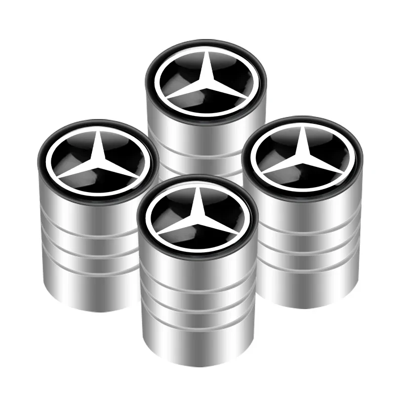 

Крышки клапанов автомобильных шин, металлический колпачок с эмблемой, чехол для Mercedes Benz B/C/E/S Class A Class C200L GLC GLE CLA, аксессуары для стайлинга автомобилей