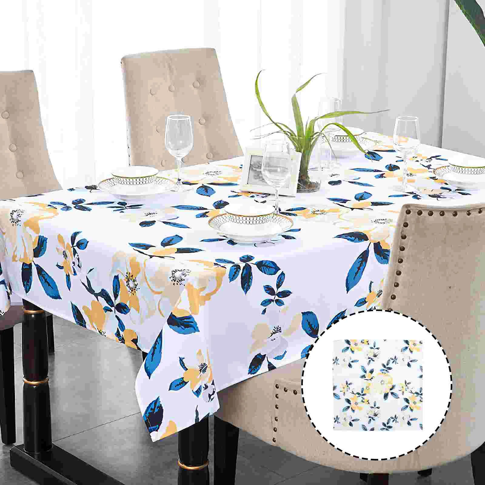 

Oil-proof Tablecloth Home Simple Waterproof Tablecloth Washable Tablecloth