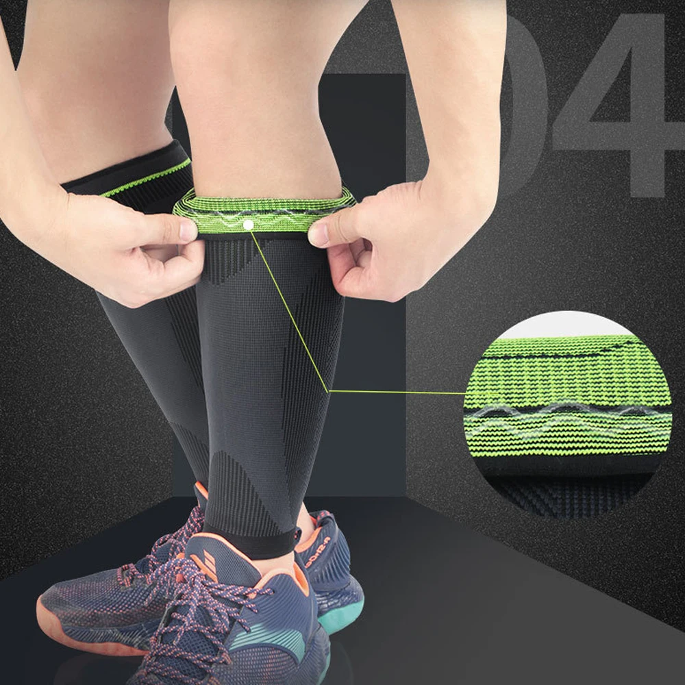 Tcare 1Pair Calf Compression Sleeve Leg Sleeves for Running Footless Helps Shin Splints Guards | Красота и здоровье