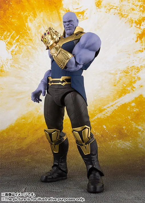 SHF фигурка танос Marvel Мстители война бесконечности BJD Disney экшн-Фигурки игрушки