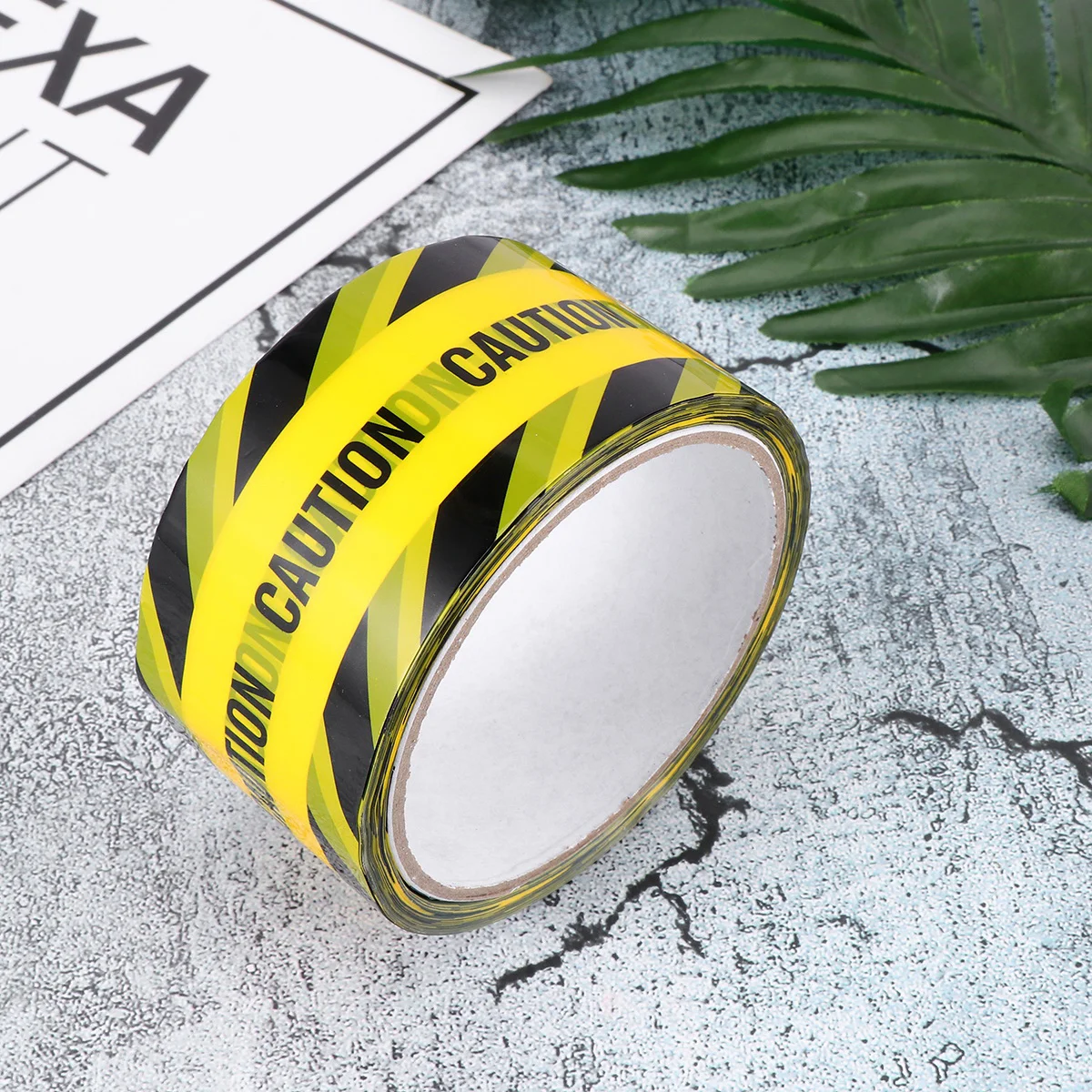 

Safety Tape, 82 feet- Bright Yellow w/ Black for Best Readability- Maximum Visibility- Designed for Danger/ Hazardous Areas