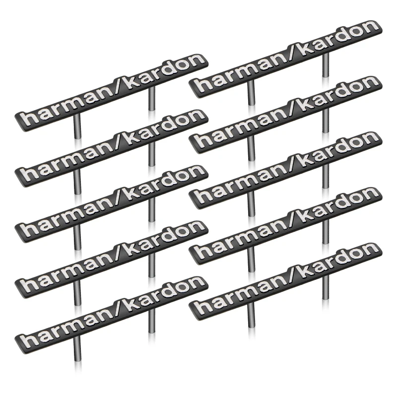 10pcs Car Speaker Audio Sticker 3D Badge Emblem Decoration Stickers For Volkswagen VW Passat Caddy Golf Scirocco Polo Beetle CC - купить по