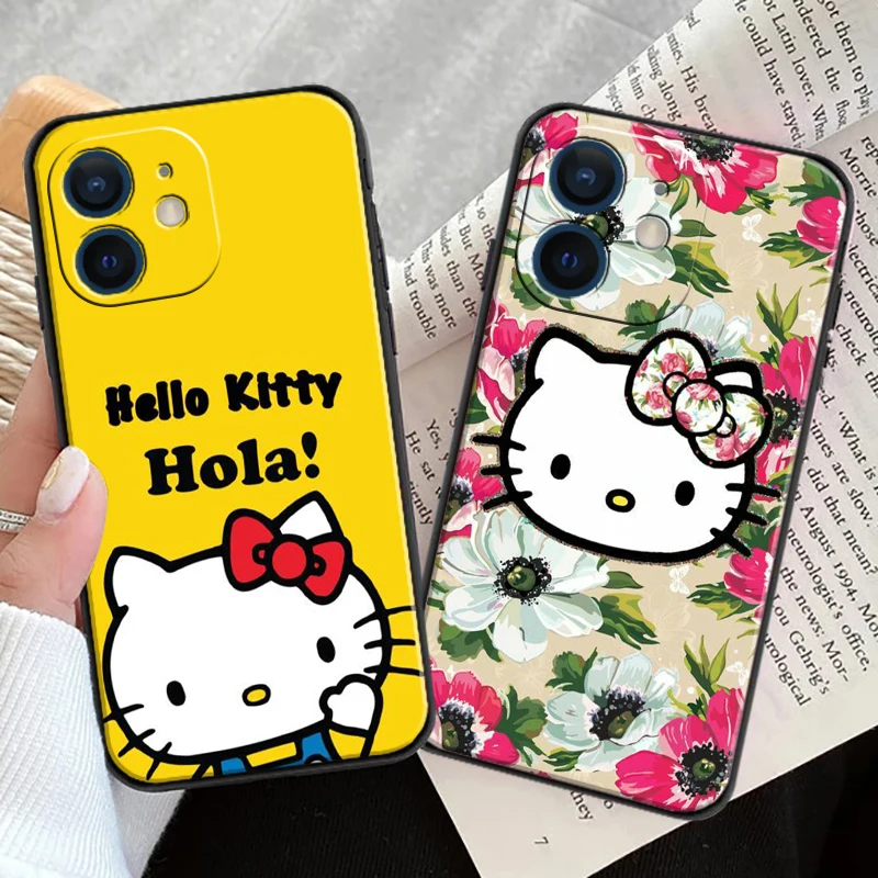 

Kuromi Hello Kitty Cute For IPhone 11 7 8P X XR XS XS MAX 11 12pro 13 pro max 13 promax 2022 Cartoon Cute Soft Shell Phone Case