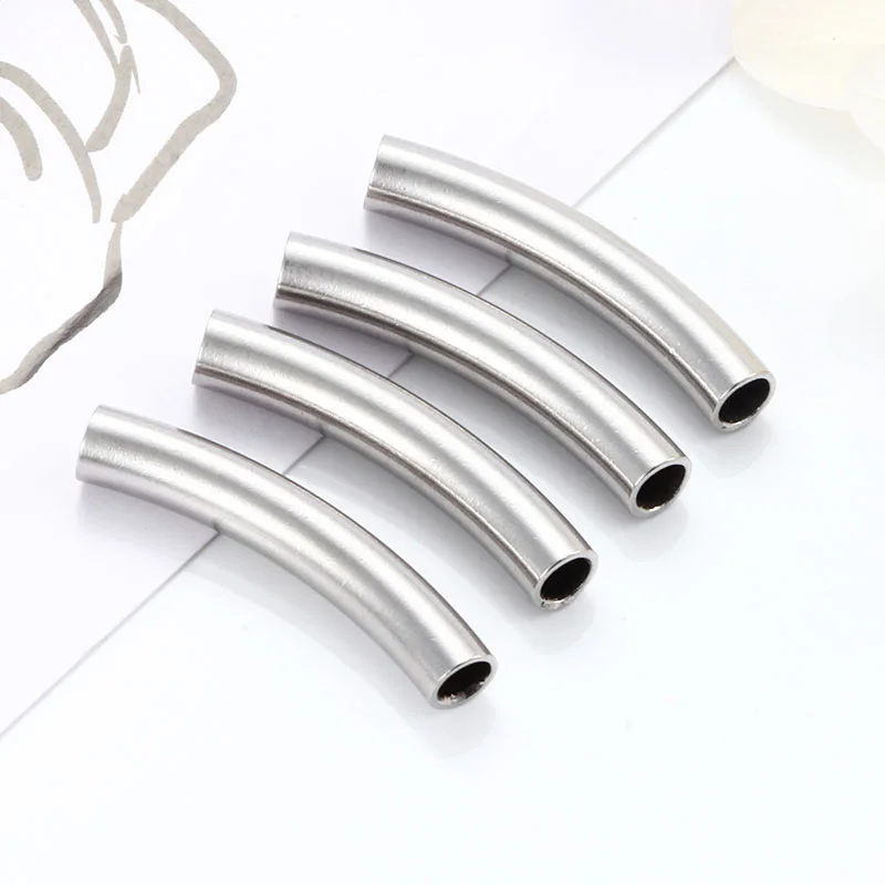 

5x16mm 5x30mm Stainless Steel Hole Tubes For Jewelry Accessries Making Handmade DIY Necklace Bracelet Tube Pendant Connection