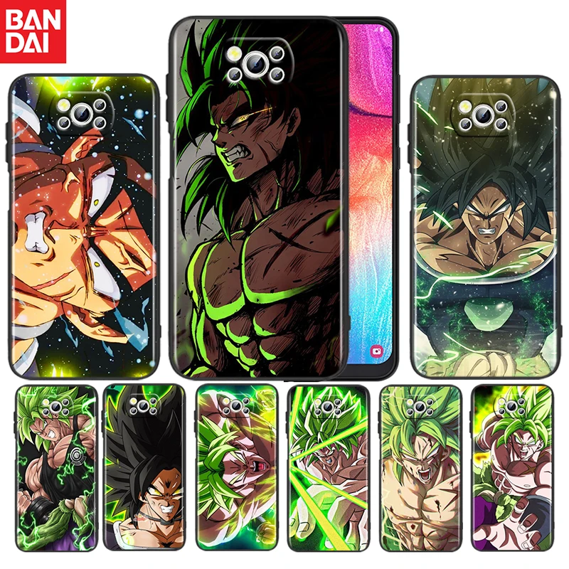 

Anime Dragon Ball Broly For Xiaomi Poco M4 X3 F3 GT NFC M3 C3 M2 F2 F1 X2 Pro Mi Mix3 TPU Black Phone Case Funda Coque Cover