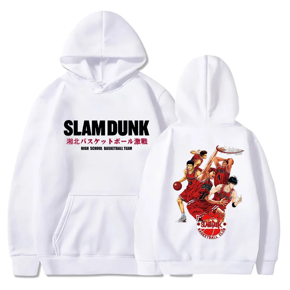 

Anime Slam Dunk Hoodie Sakuragi Hanamichi Kaede Rukawa Hoody Oversized Pullovers Casual Manga Hooded Clothes Sweatshirts for Men