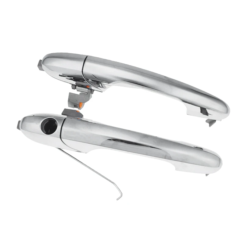 1 пара передних наружных хромированных дверных ручек автомобиля 735592012 Для Fiat 500