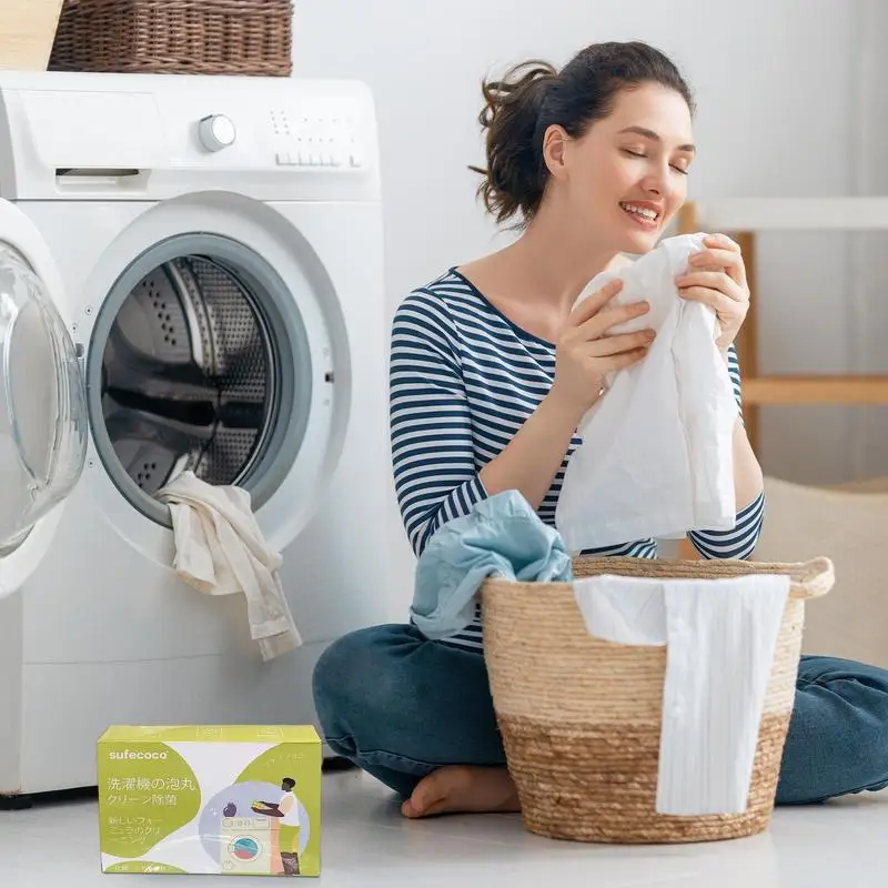 

Washing Machine Cleaner Tablets Highly Efficient Septic Safe Deodorizer Powerful Formula Washer Cleaner Tablets Dirt Detergent