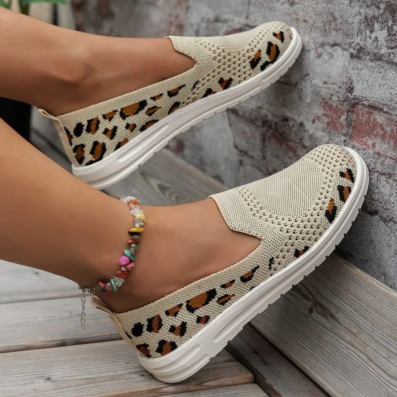 Le Fu Женские Модные Сетчатые Балетки Без Шнуровки Круглой Формы На Плоской