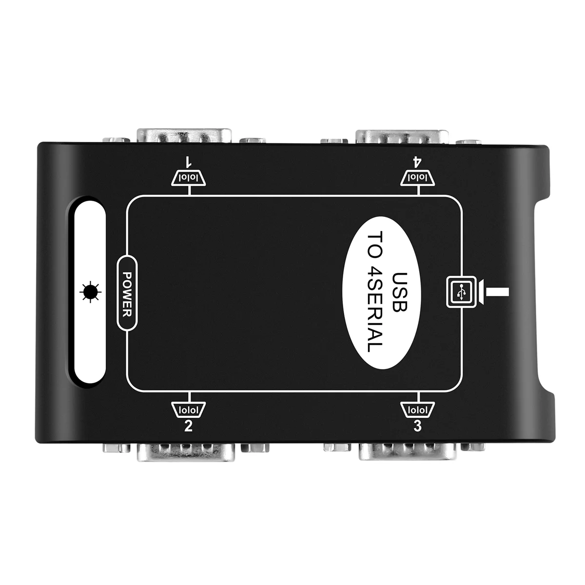 

4 port RS232 to USB 2.0 adapter USB Serial DB9 COM converter Controller Card