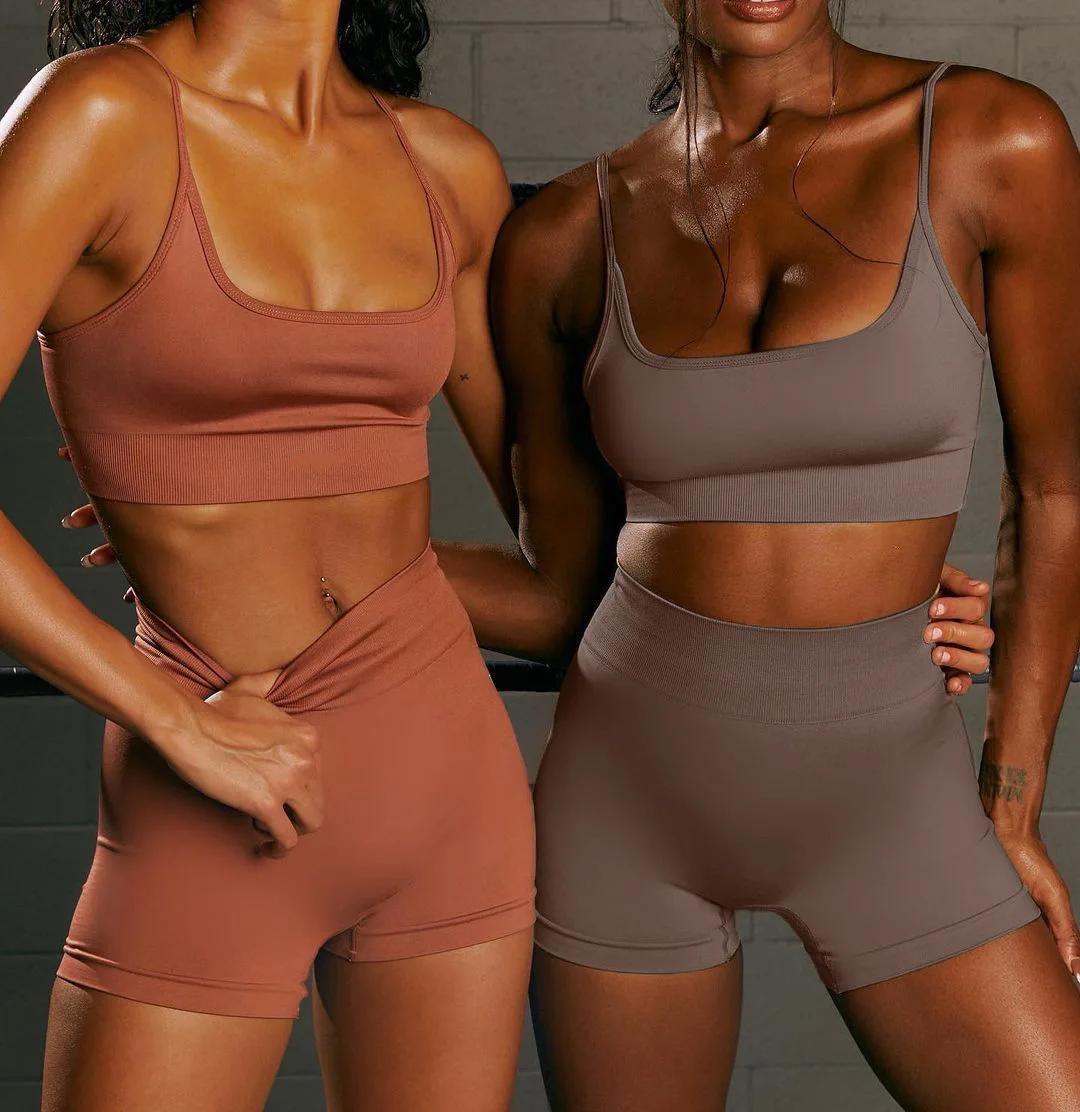 

yoga suits wholesale Explosive elastic tight-fitting quick-drying sports suits running fitness clothes women