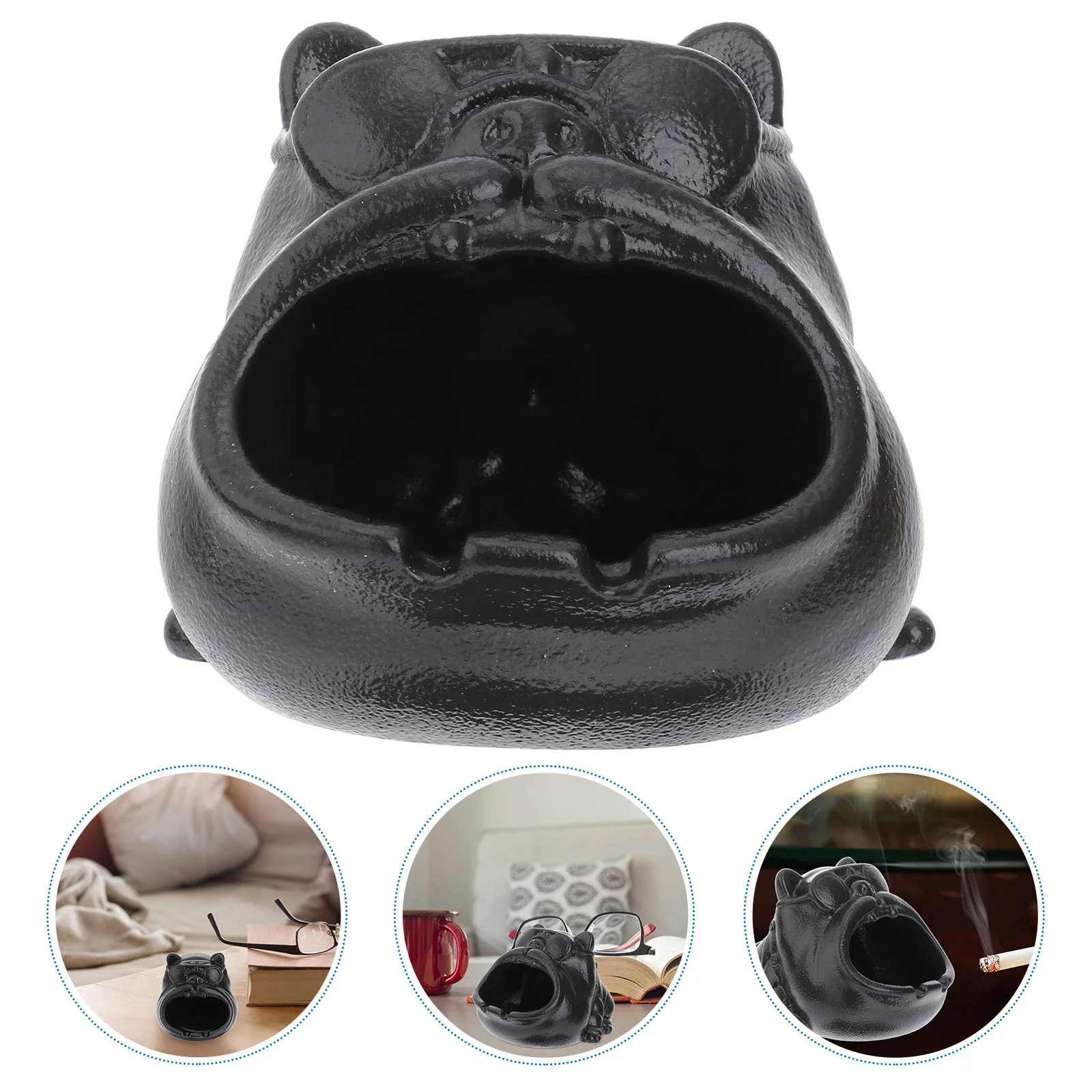 

1pc Cartoon Dog Shape Cigarette Ashtray Ash Container Fashion Ashtray Adornment