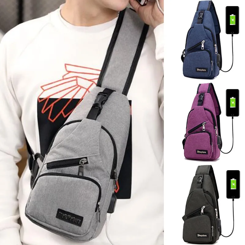 

Men's Crossbody Bags Men's USB Chest Bag Designer Messenger Bag Leather Shoulder Bags Diagonal Package 2023 New Back Pack Travel