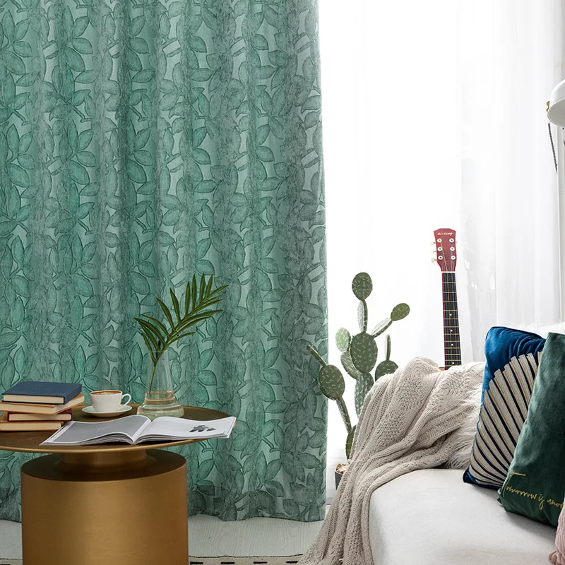 

Chinese chenille curtains living room bedroom curtains study room curtains