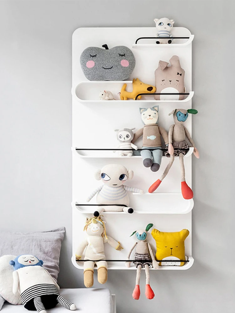 

Children's Room Wall Toy Doll Storage Model Shelf Internet Celebrity Nordic Living Room Wall Hanging Entrance Decoration