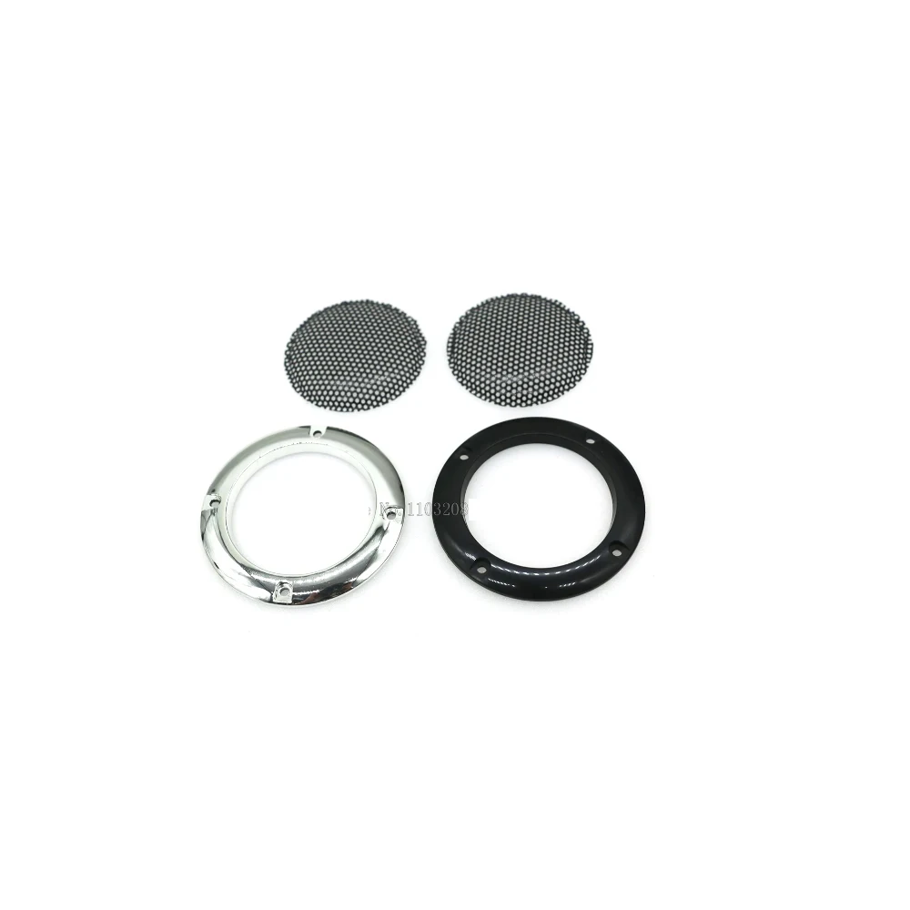 50 шт./лот серебристый черный 2 дюйма 65 мм решетка динамика лицевая панель сменная