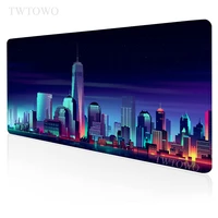 city mouse pad gamer xl large hd new computer mousepad xxl keyboard pad natural rubber soft office computer desktop mouse pad