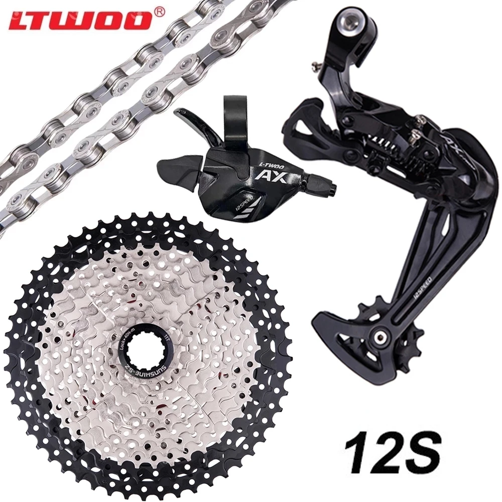 

LTWOO MTB Bike 12 Speed Groupset 1X12 Trigger Shifter Rear Derailleur 12S11-46T/50T/52T Cassette 12S Freewheel 12V Chain Current