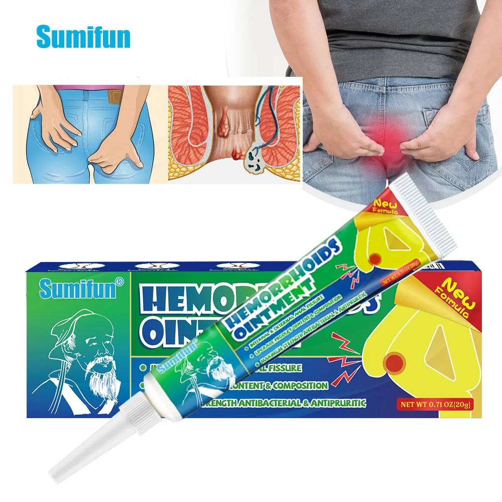 

20g Sumifun Powerful Hemorrhoids Ointment Anus External Internal Piles Treatment Cream Anal Pain Relief Remedy Chinese Medicines