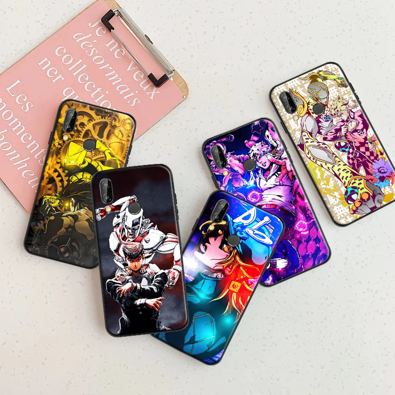 

2022JOJO’S BIZARRE ADVENTURE OVER HEAVEN Phone Case For Huawei P Smart Z 2019 2021 P20 P30 P40 P40 Lite Pro Silcone Black Cover