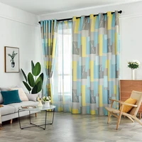 new american semi shading curtains living room fresh curtains cotton linen curtains