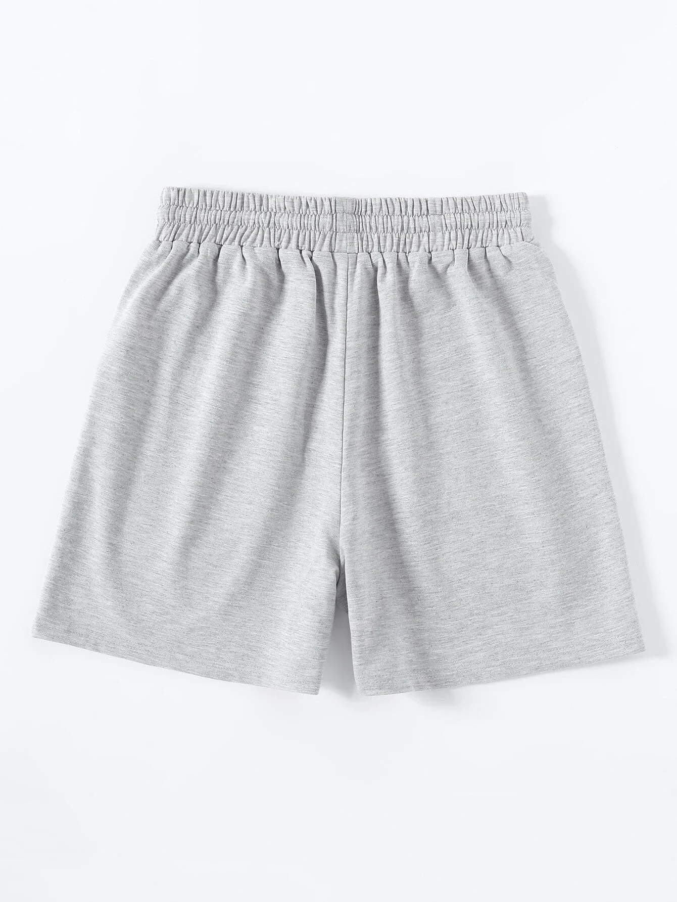 

tops Drawstring Waist Letter Graphic Shorts