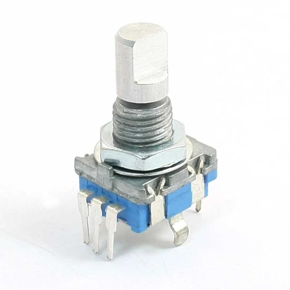 

1Pc 20 Detent Points 360 Degree Rotary Encoder EC11 w Push Button 5Pin D Shaft With A Built In Push Button Switch for Data Entry