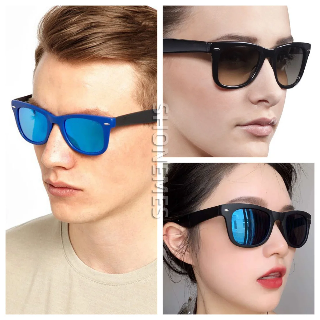 Shonemes складные солнцезащитные очки для мужчин и женщин винтажные зеркальные