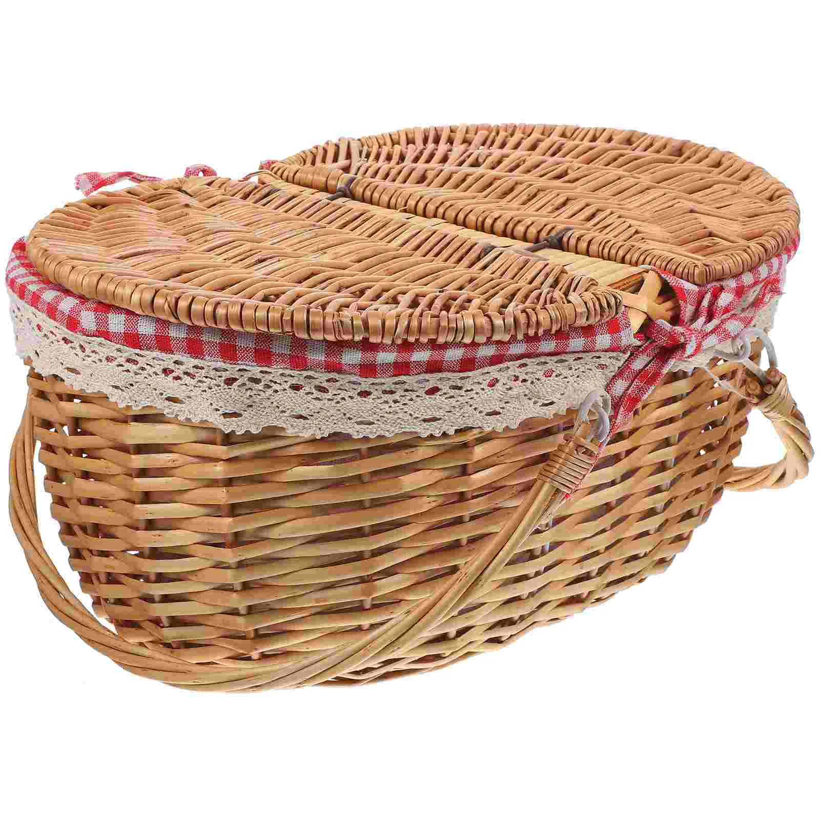 

Wicker Woven Basket Picnic Basket Rustic Basket Wicker Basket Gift Basket Woven Storage Basket Woven Basket