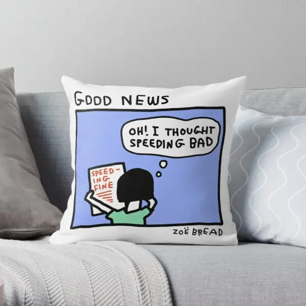 

Speeding A Okay Printing Throw Pillow Cover Soft Home Cushion Case Decorative Anime Decor Fashion Square Pillows not include