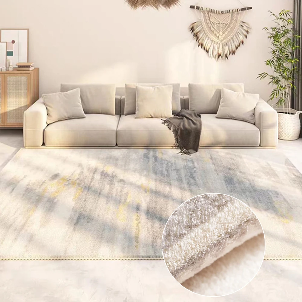 

Fluffy Soft Carpet Decoration Large Size RugsFor Living Room Non-slip Warm Thick Floor Mats Soft Lounge Rug Nordic Large Carpets