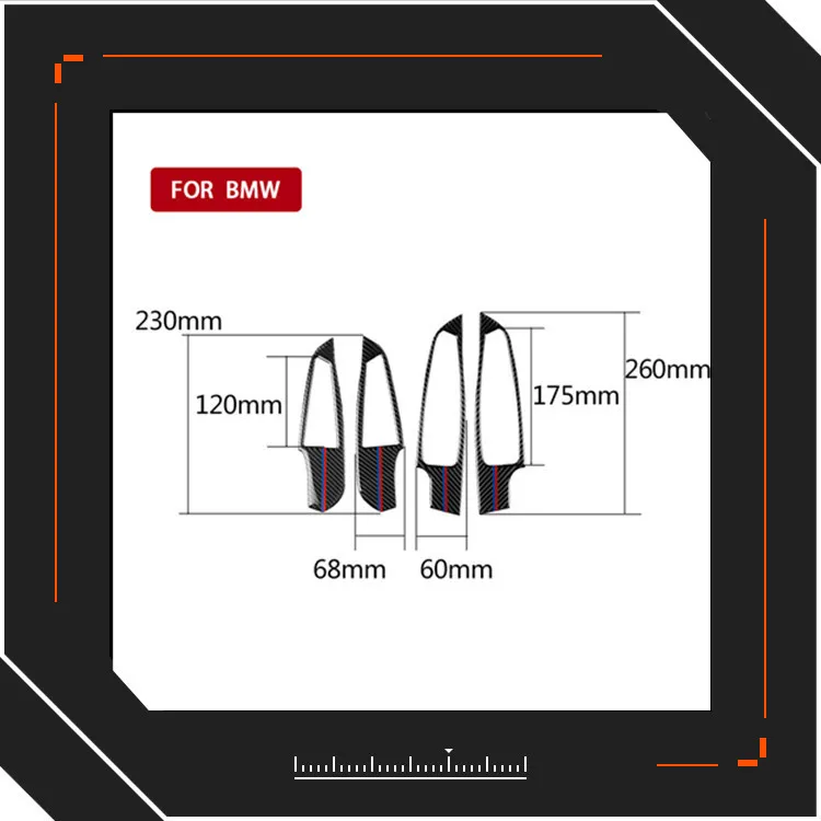 

Suitable for BMW New 3 series g20g28 carbon fiber car window lifting panel decorative cover frame sticker accessories