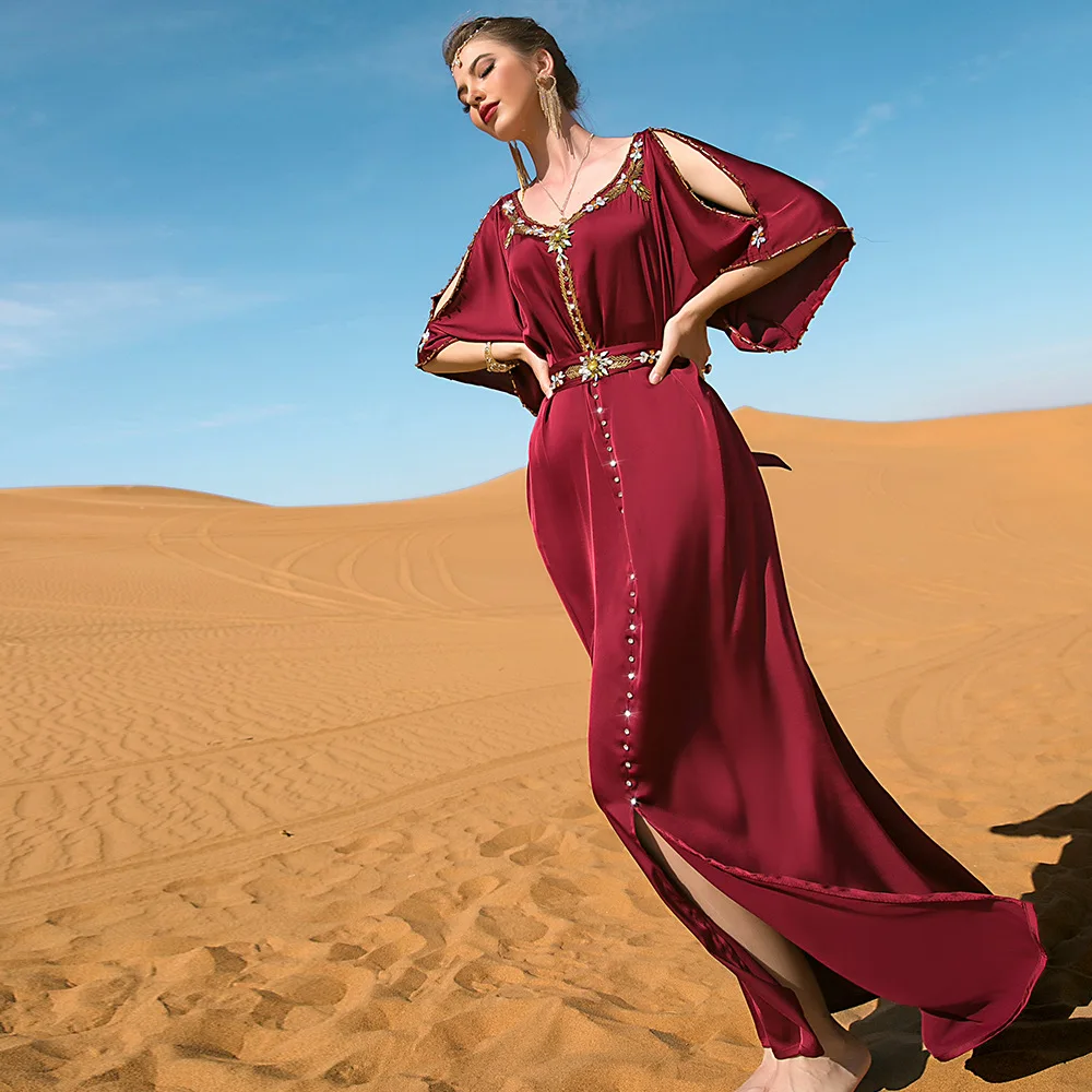 Eid Saudi Abaya Dubai Turkey Islam Arabic Muslim Dress Abayas for Women Wedding Caftan Marocain De Soiree Robe Femme Musulmane