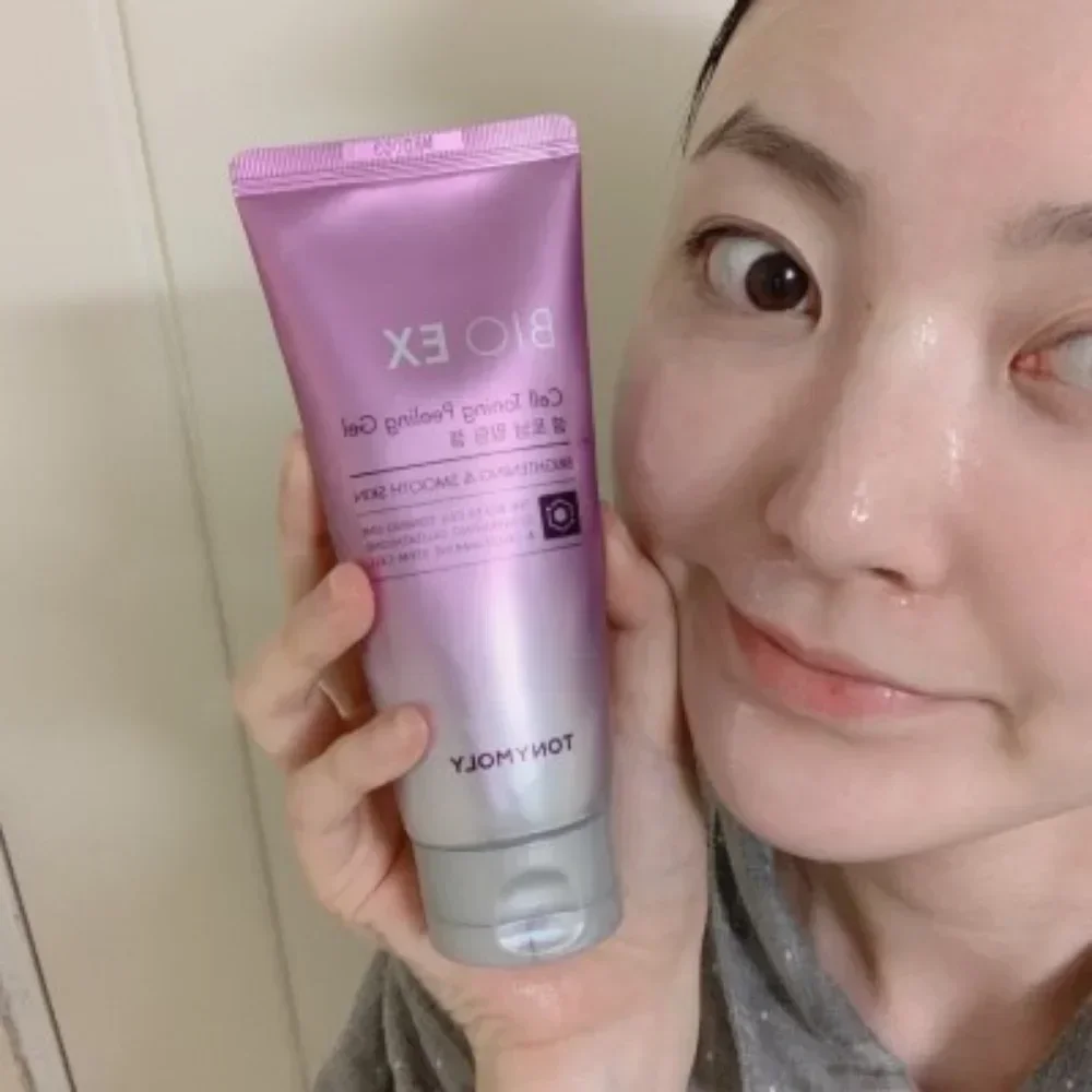 Фото TONYMOLY BIO EX Cell Toning Peeling Gel 120 мл Отшелушивающий гель для осветления и разглаживания кожи, очищения пор, корейское средство для ухода за кожей №3