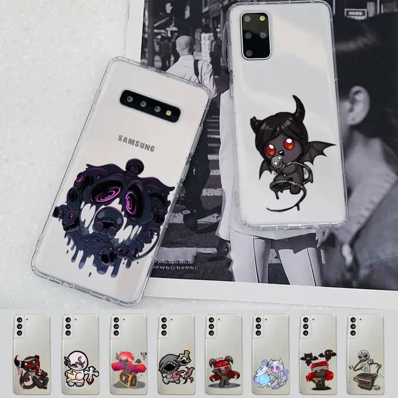 

Binding Of Isaac Phone Case for Samsung A51 A52 A71 A12 for Redmi 7 9 9A for Huawei Honor8X 10i Clear Case