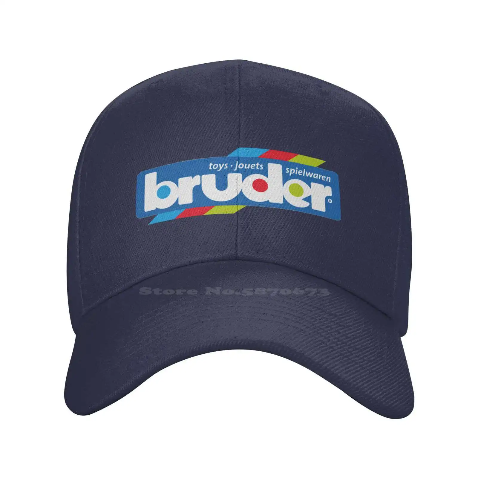 

Bruder Spiel Logo Print Graphic Casual Denim cap Knitted hat Baseball cap
