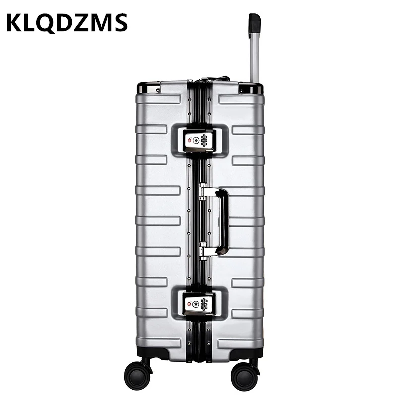 KLQDZMS High-Quality Travel 20-Inch Silent Boarding Suitcase 24-Inch Good Storage Universal Wheel Trolley Case Men's Luggage