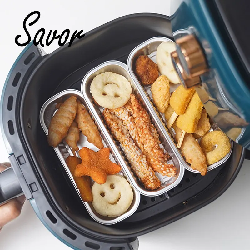 

10Pcs Aluminum Foil Bread Frying Pan Disposable Mini Bread Pan With Lid Bakewares Kitchen Baking Pans Dessert Boxes Container