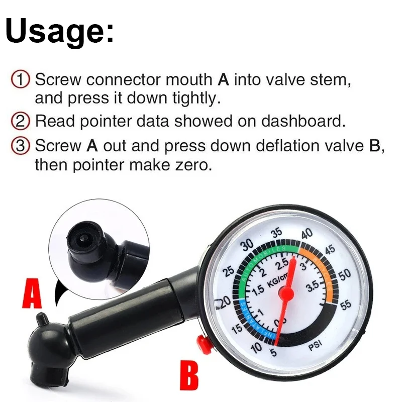 Мини-автомобильный манометр для шин указатель накачивания автоматический