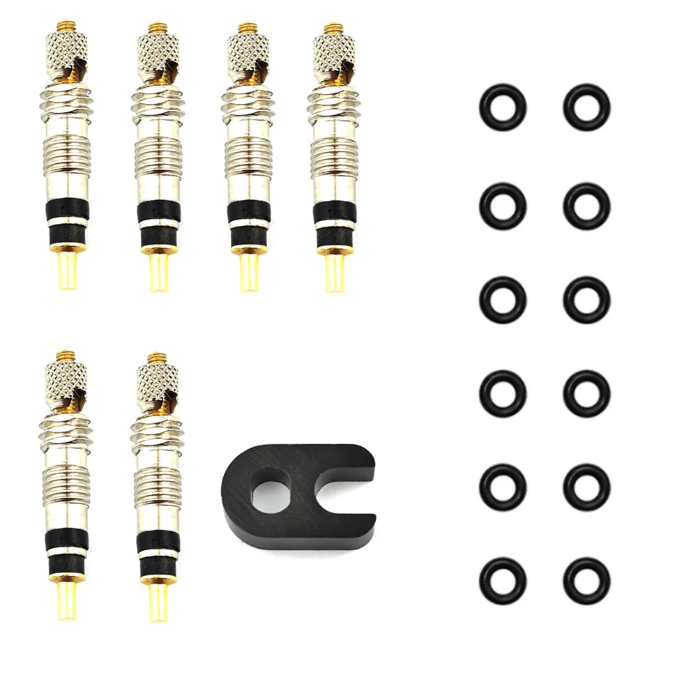 

Presta Valve Cores Bicycle French Air Pump Road Bike Tyre Valve 2/6/12 Pcs Accessories Mountain Bike Removable