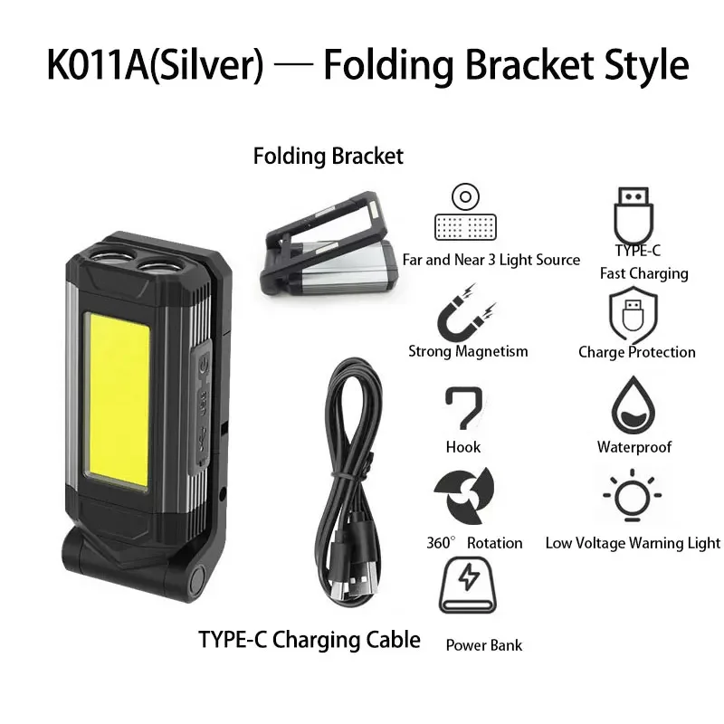 

Портативный светодиодный прожектор COB