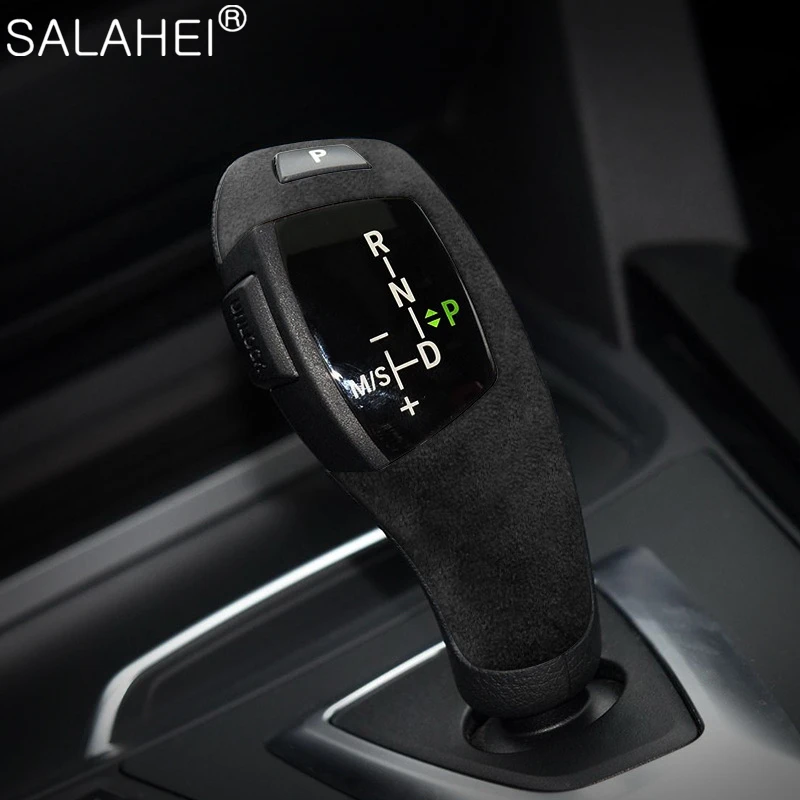 

Suede Car Gear Shift Handle Knob Cover Frame Stickers For BMW F20 F21 F22 F23 F30 F31 F34 F32 F33 F35 2014-2019 Auto Accessories