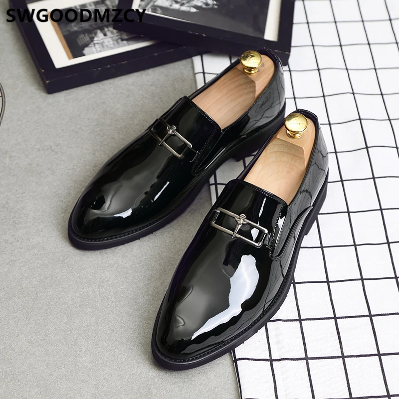 Oxford Shoes For Men Coiffeur Wedding Formal Evening Dress Italian Brand Elegant Patent Leather | Обувь