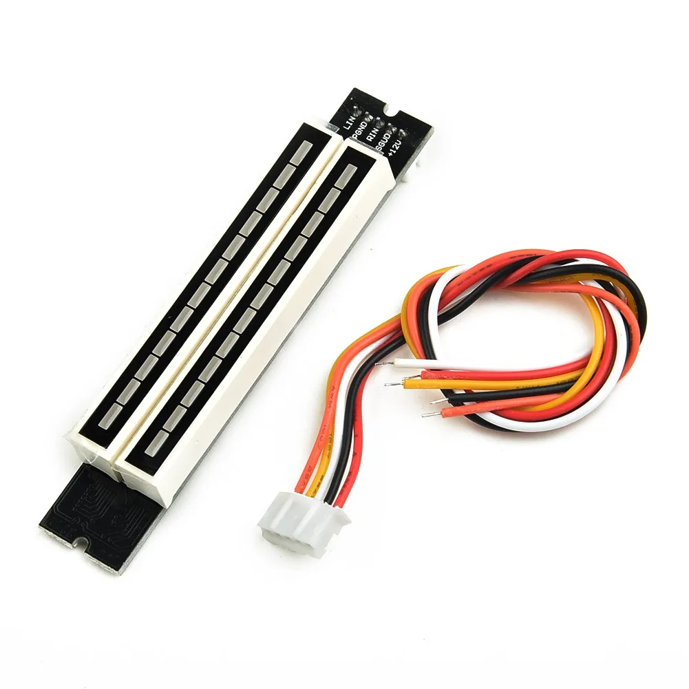

Двойной 12 стерео индикатор уровня DIY Kit светодиодные индикаторы VU Meter лампы с регулируемой скоростью микро 12 уровней индикатор с 5-контактным...