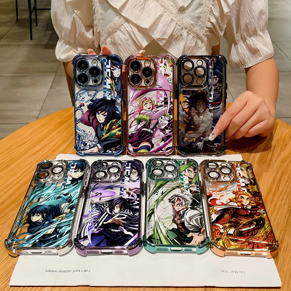 Фото Чехол для телефона с покрытием для Oppo A6x A5x A3 A2 A98 A79 A78 A58 A38 A18 A97 A57 A76 A36 A96 A17 A55 A5 Pro Anime D-Demon Hot Slayers №1